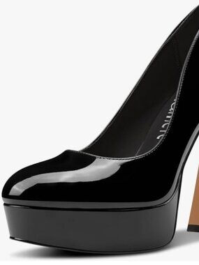 Castamere Patent Leather Chunky Block High Platform Heel Pumps black 9.5M